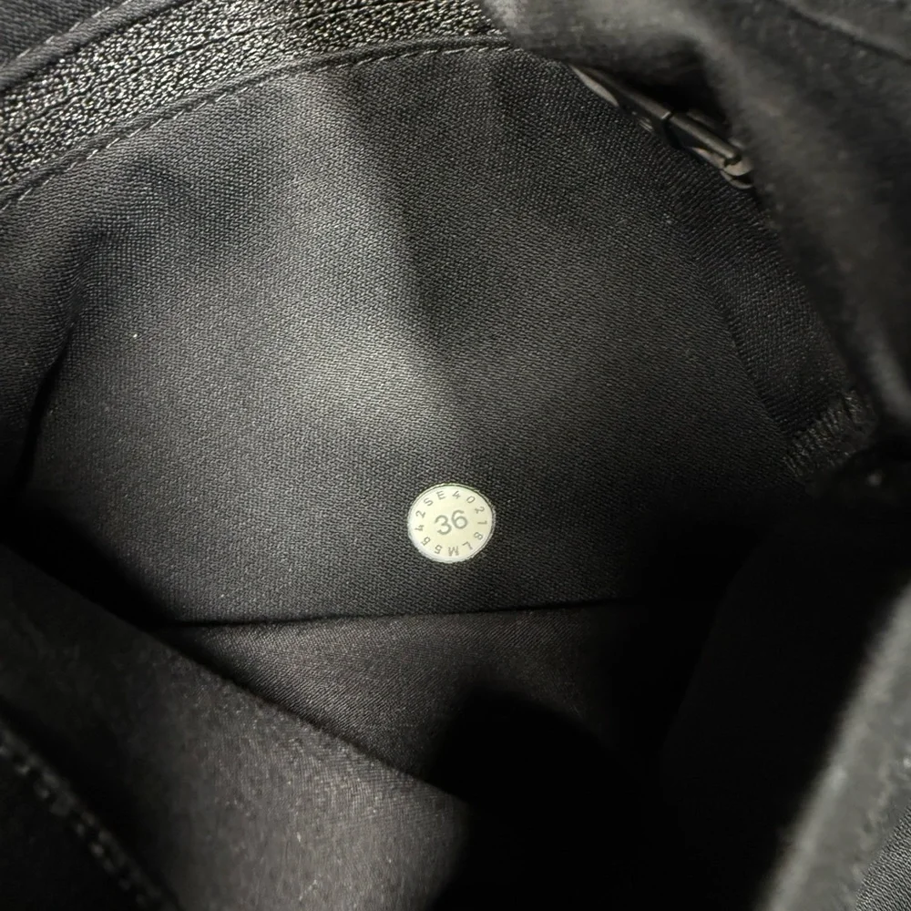 Lululemon ABC Cotton Straight Slim Black Pant Men Size 36